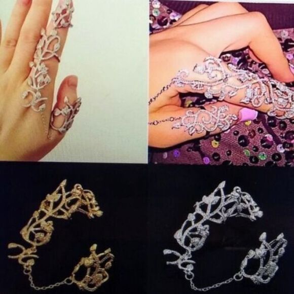 FASHION Women Adjustable Double Finger Ring - Picture 1 of 5